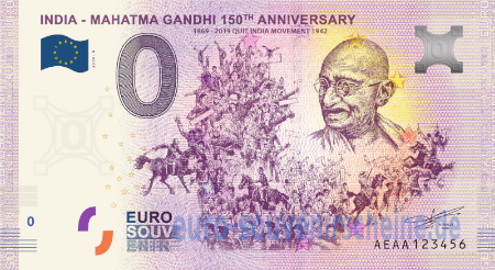 AEAA-2020-9 INDIA - MAHATMA GANDHI 150th ANNIVERSARY 1869-2019 QUIT INDIA MOVEMENT 1942